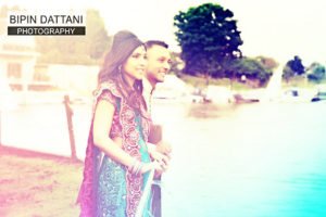best hindu couples portrait near thames river by top indian wedding photographers in London