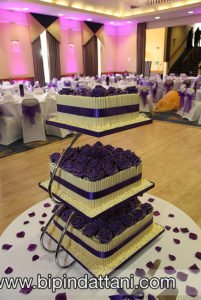 Wedding cake image from a real reception