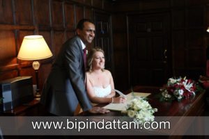 registry wedding at The Archbishop's Palace by indian wedding photographer Kent