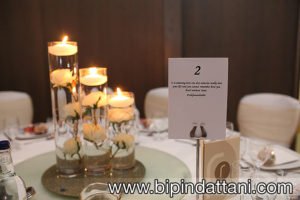 Indian wedding reception detail photos at London Hilton Wembley