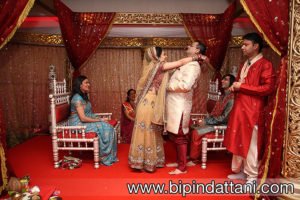 the varmala ceremony ritual Wedding photography in London England