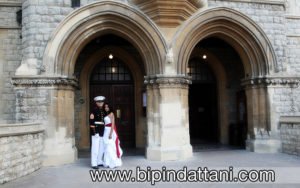 Couple outside Ealing Town Hall in London portraits