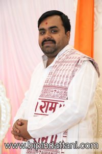 Headshot of Palkeshbhai Trivedi priest at Dhamecha Lohana Centre in South Harrow