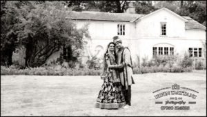 Indian Wedding Photographer work in Black & white at stanmore temple wedding