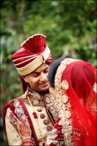 Nisha & Vinesh's post hindu wedding portrait by Bipin Dattani master indian wedding photographer