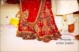 sattavis patidar centre wedding image during the saat phera of the Hindu Wedding