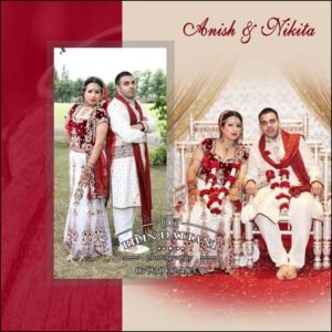 very special indian wedding album cover design for bride & groom's album