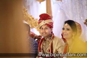 best candid image of Indian groom during London wedding ceremony